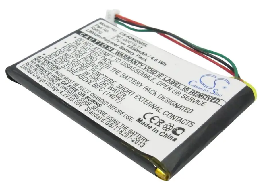 Аккумулятор Cameron Sino 1250mah для GARMIN Nuvi 200 205T 250 252W 255WT 260 wt 270 010 00621 10 361 00019 11|Аккумуляторы