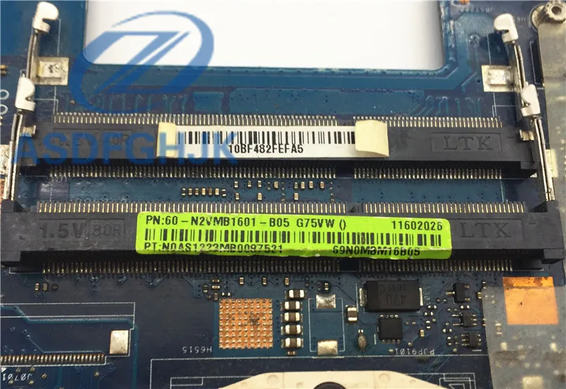 Laptop motherboard 60-N2VMB1601-B05 for asus G75VW DDR3 non-integrated 100% test ok | Компьютеры и офис