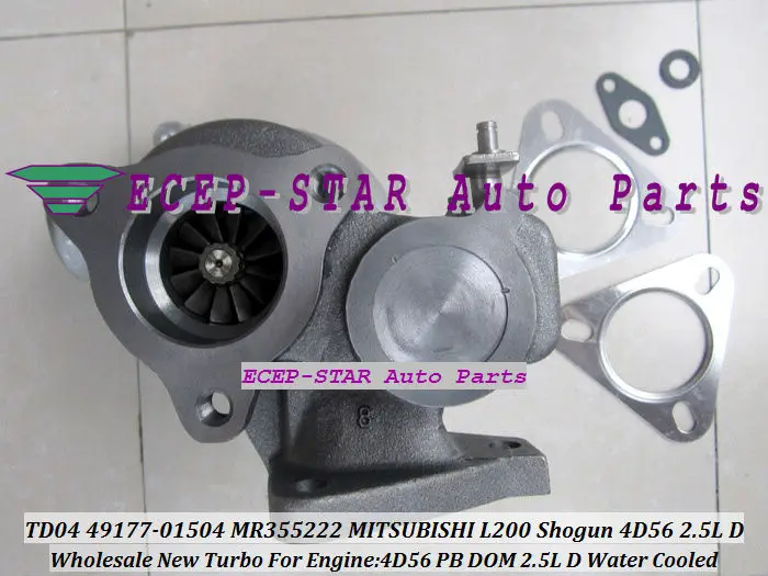 TD04 49177-01504 высокое качество модель MR355222 для двигателя MITSUBISHI L200 / Shogun 4D56 PB DOM 2.5L D |