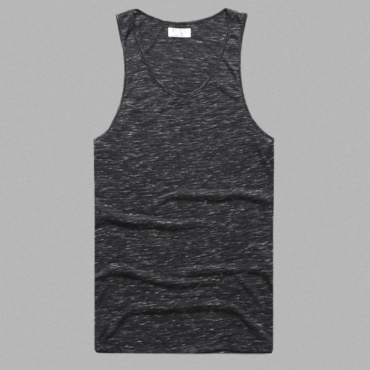 Майка мужская хлопковая приталенная дышащая безрукавка повседневная майка