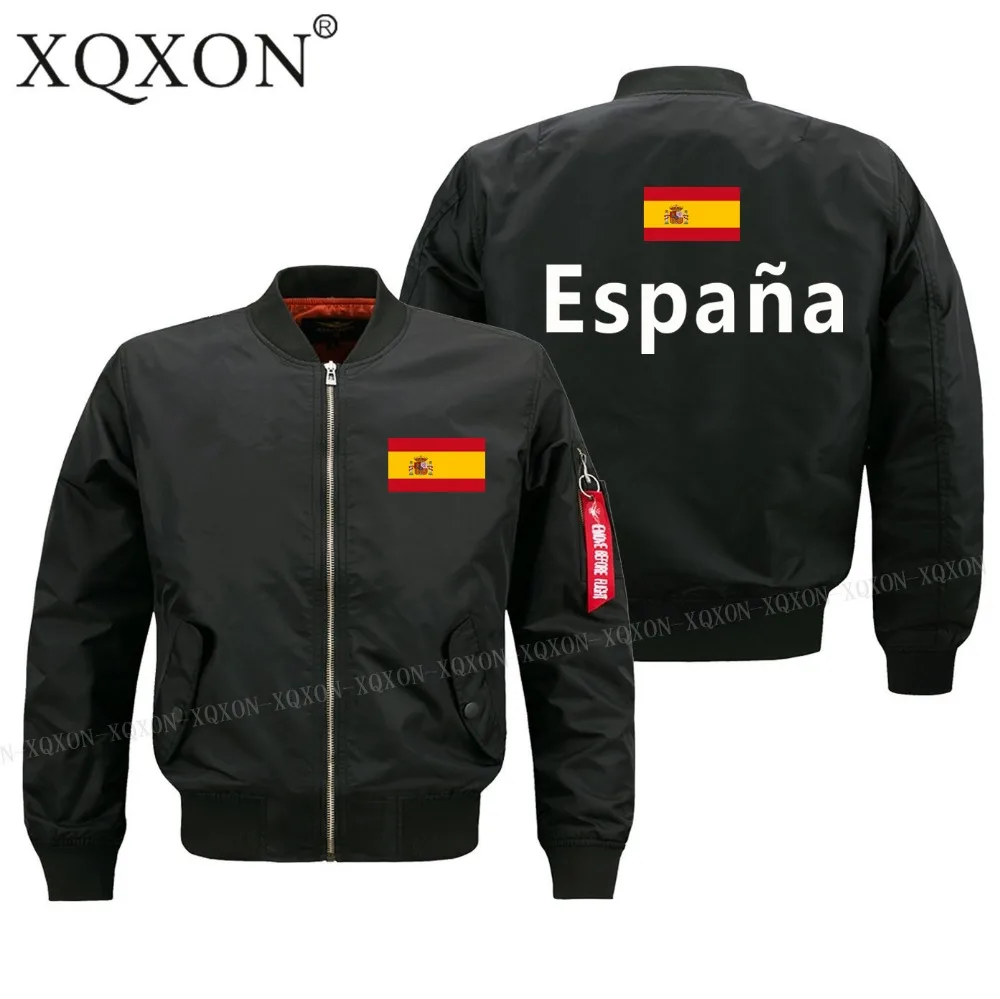Мужская куртка-бомбер с флагом Испании, повседневная куртка-пилот в стиле милитари, модель Ma1, J727, 2022