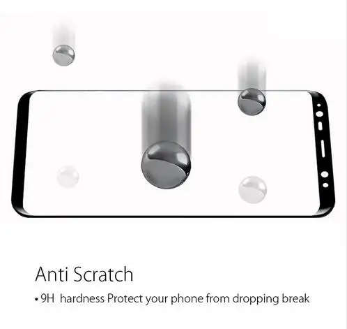 Закаленное стекло 9H для Samsung Galaxy Note 8 полноэкранная 3d пленка Взрывозащищенная