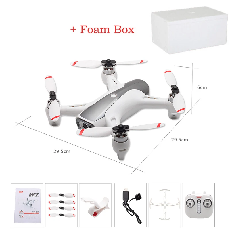 foam box w1 drone Высокая скорость gps Дрон Квадрокоптер с дистанционным управлением с видом от первого лица 1080 P Wi-Fi 4 K Камера бесщеточный мотор жест Управление SYMA W1 дроны otpro Vs H117S - Цвет: foam box w1 drone