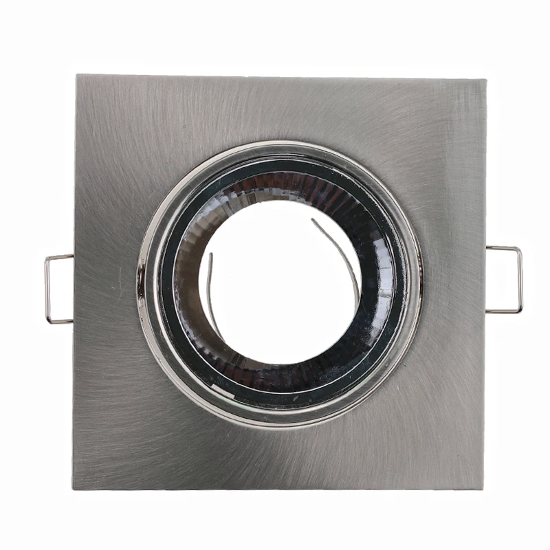 Хит продаж квадратный никелевый встраиваемый регулируемый светодиодный