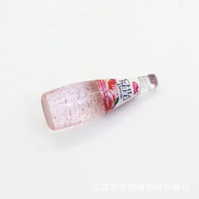 5Pcs Pink 5 шт. мини-бутылка для сока/пива DIY Подвески для Sime игрушки материал для наполнения клейкие аксессуары бутылка для напитков Lizun модель инструмент игрушки - Цвет: 5Pcs Pink