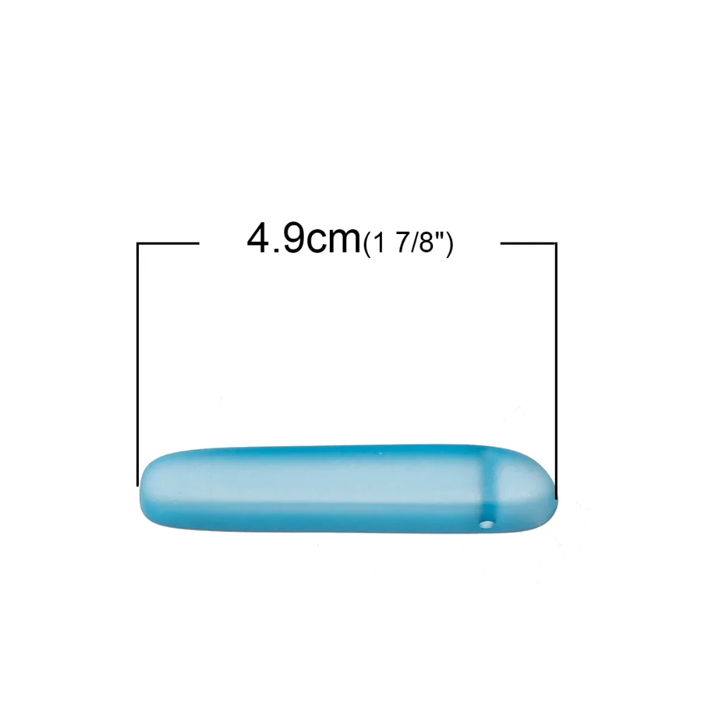 8 сезонов подвески из полимерного морского стекла овальные синие прозрачные