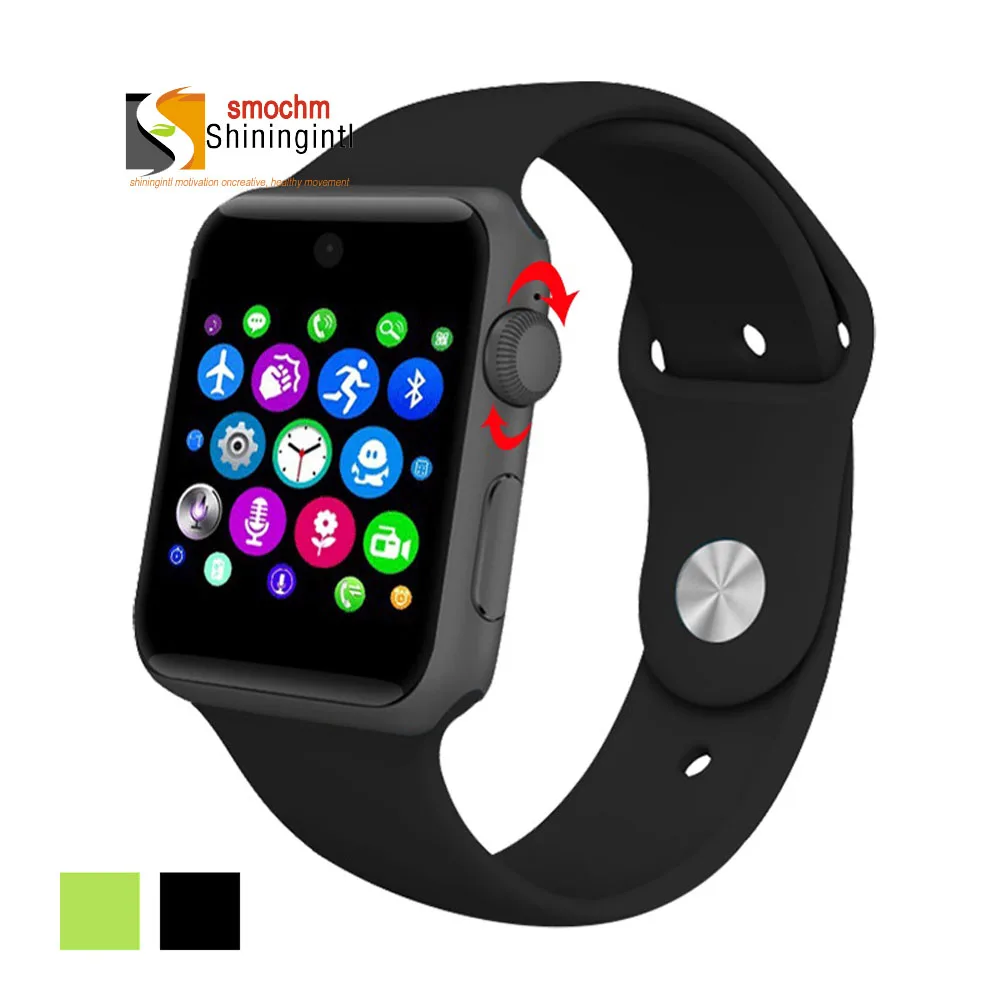 GSM Bluetooth SmartWatch телефон MTK2502C камера SIM карта силиконовые спортивные часы для Apple Iphone