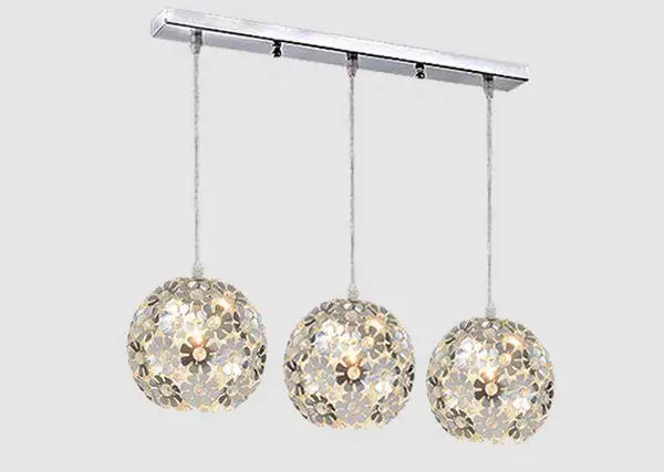 Современный многоцветный подвесной светильник с алюминиевыми лепестками и