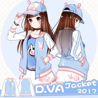 [В наличии] фигурная куртка из игры OW D.VA летний топ ветрозащитная спортивная