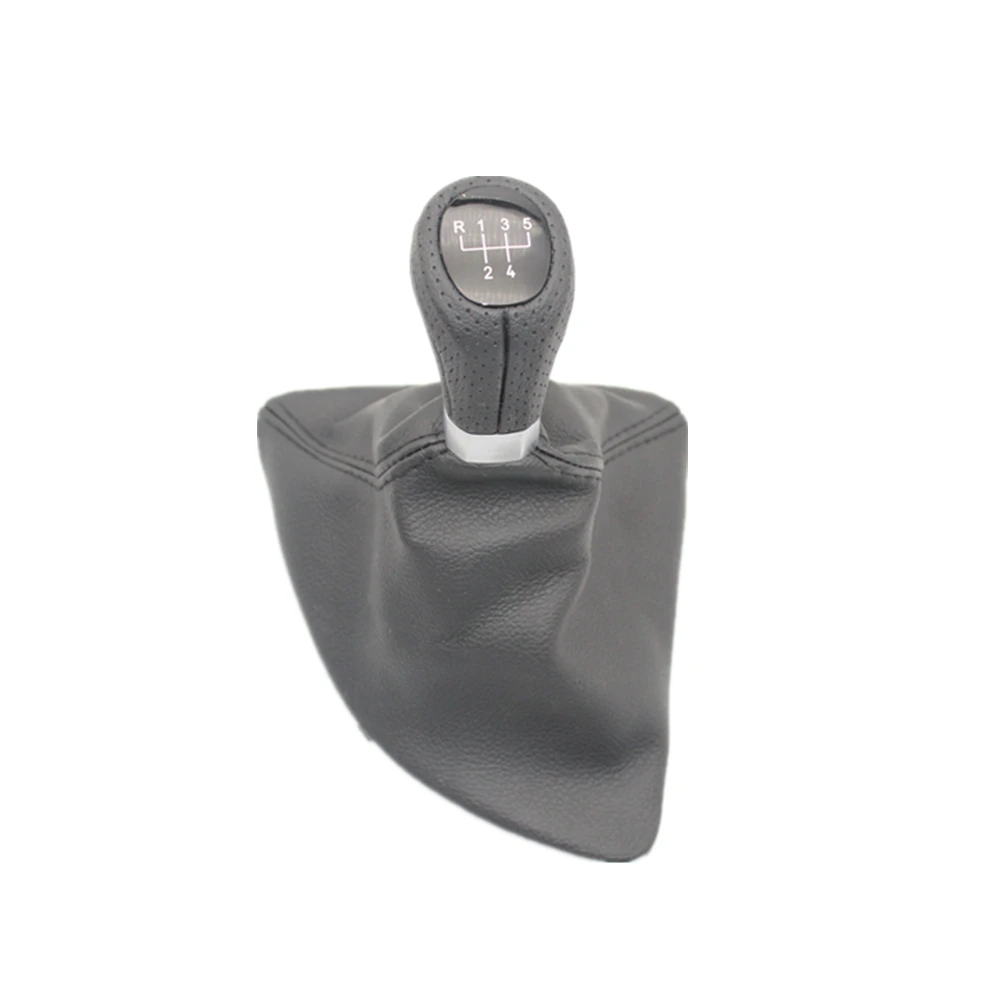 5 скоростной автомобильный рычаг переключения передач с кожаным чехлом для BMW 1