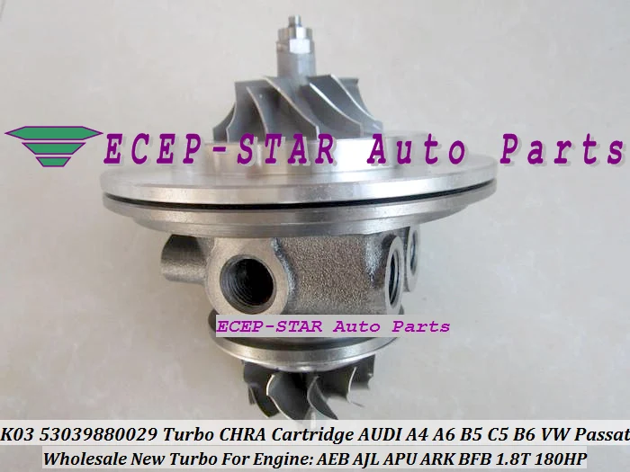 Картридж Turbo CHRA Core K03 53039880025 53039700025 058145703N для AUDI A4 A6 B5 C5 VW Passat 1 8 T AEB AJL APU ARK 1.8L |