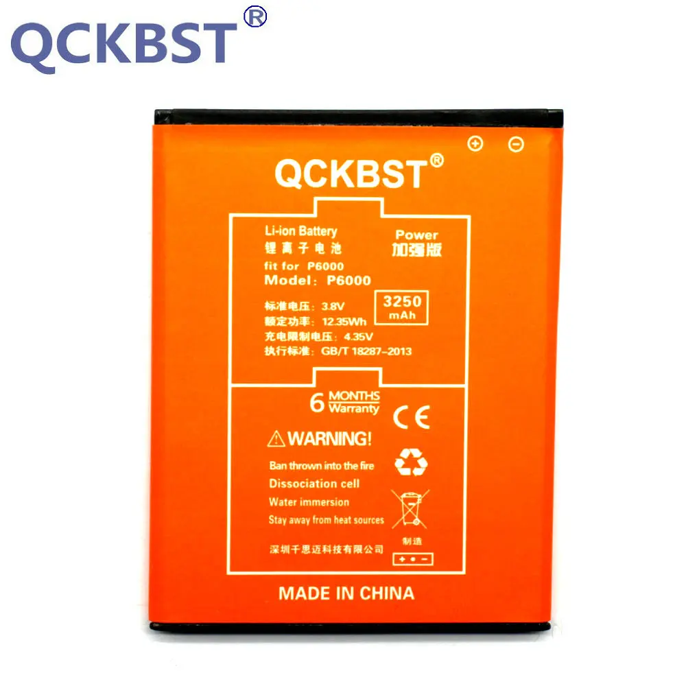 Аккумулятор QCKBST 3250 мАч Elephone P6000 для / P6000pro литий-ионные батареи телефона |