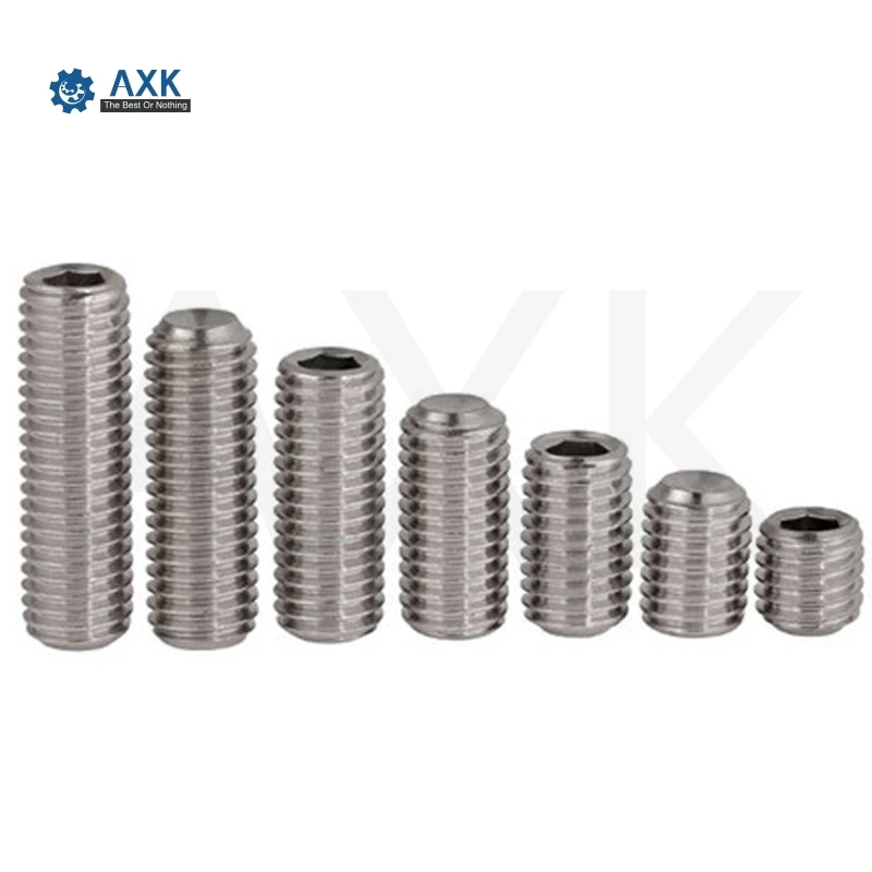 Комплект болтов с шестигранной головкой из нержавеющей стали 100 шт. нержавеющая