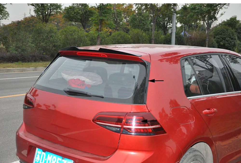 Frss hipping Gloss черный спойлер заднего крыла подходит для vw Golf 7 5 MK7 2014 2018|Спойлеры и
