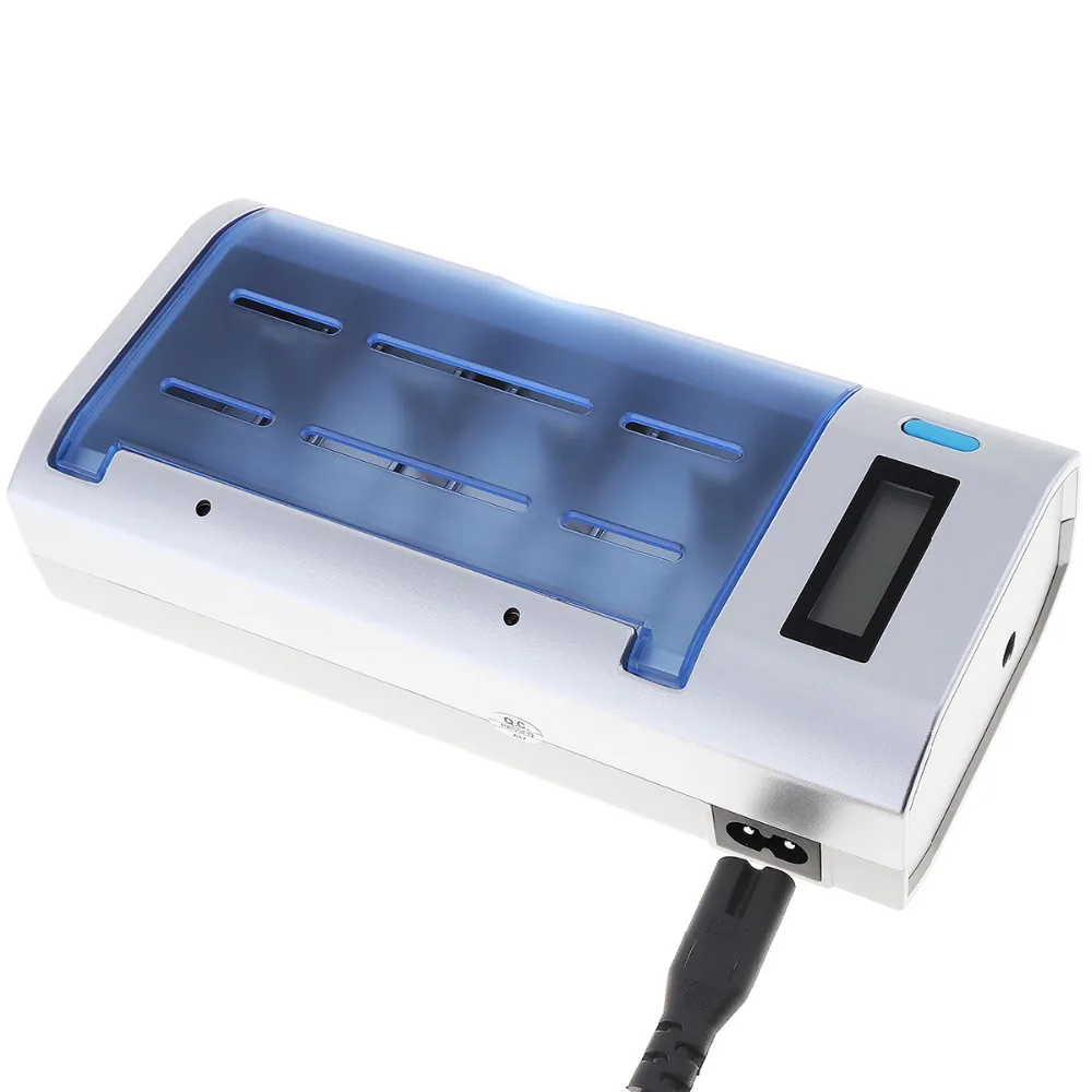 PALO 4 слота ЖК дисплей смарт зарядное устройство защита от перегрева для Ni MH NI CD AA AAA