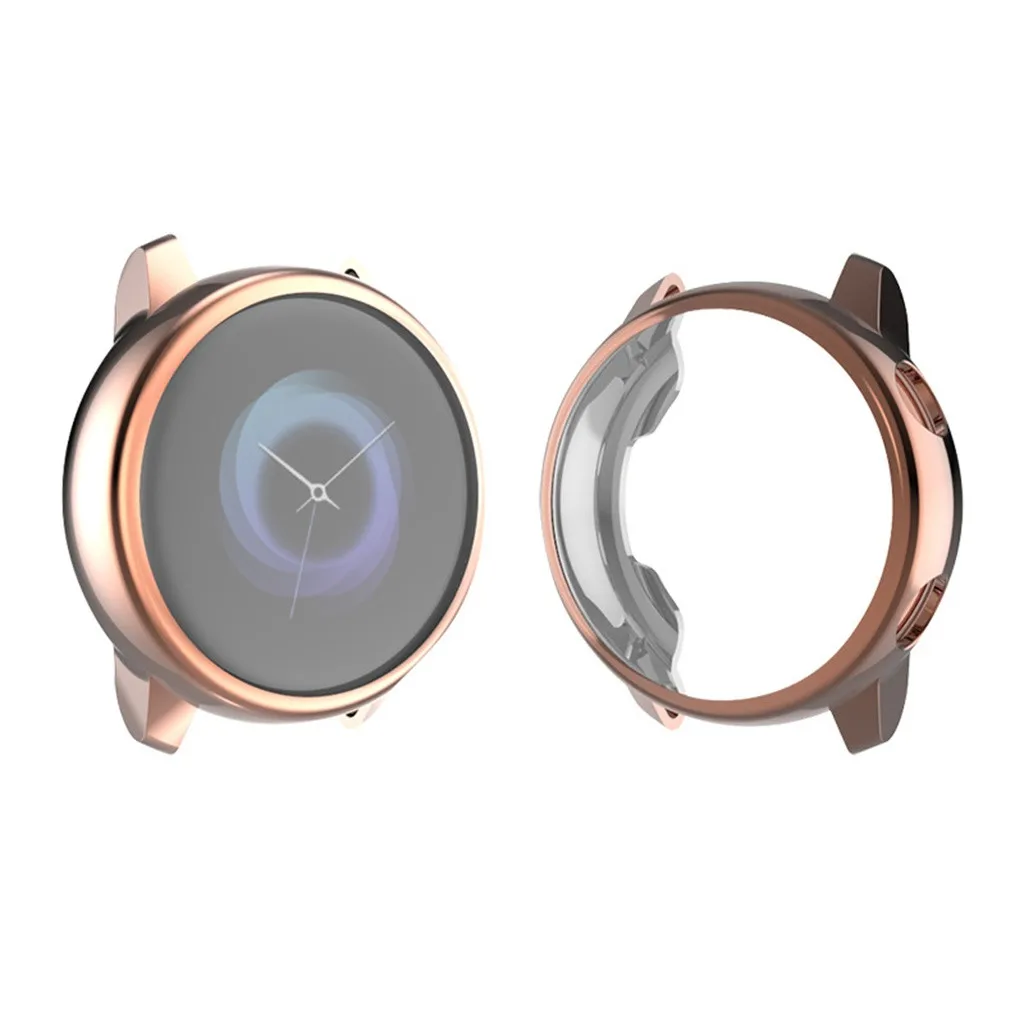 Ouhaobin защитный чехол для samsung Galaxy Watch Active Гальванизированный прозрачный ТПУ Защитная рамка для экрана для Galaxy 613#2