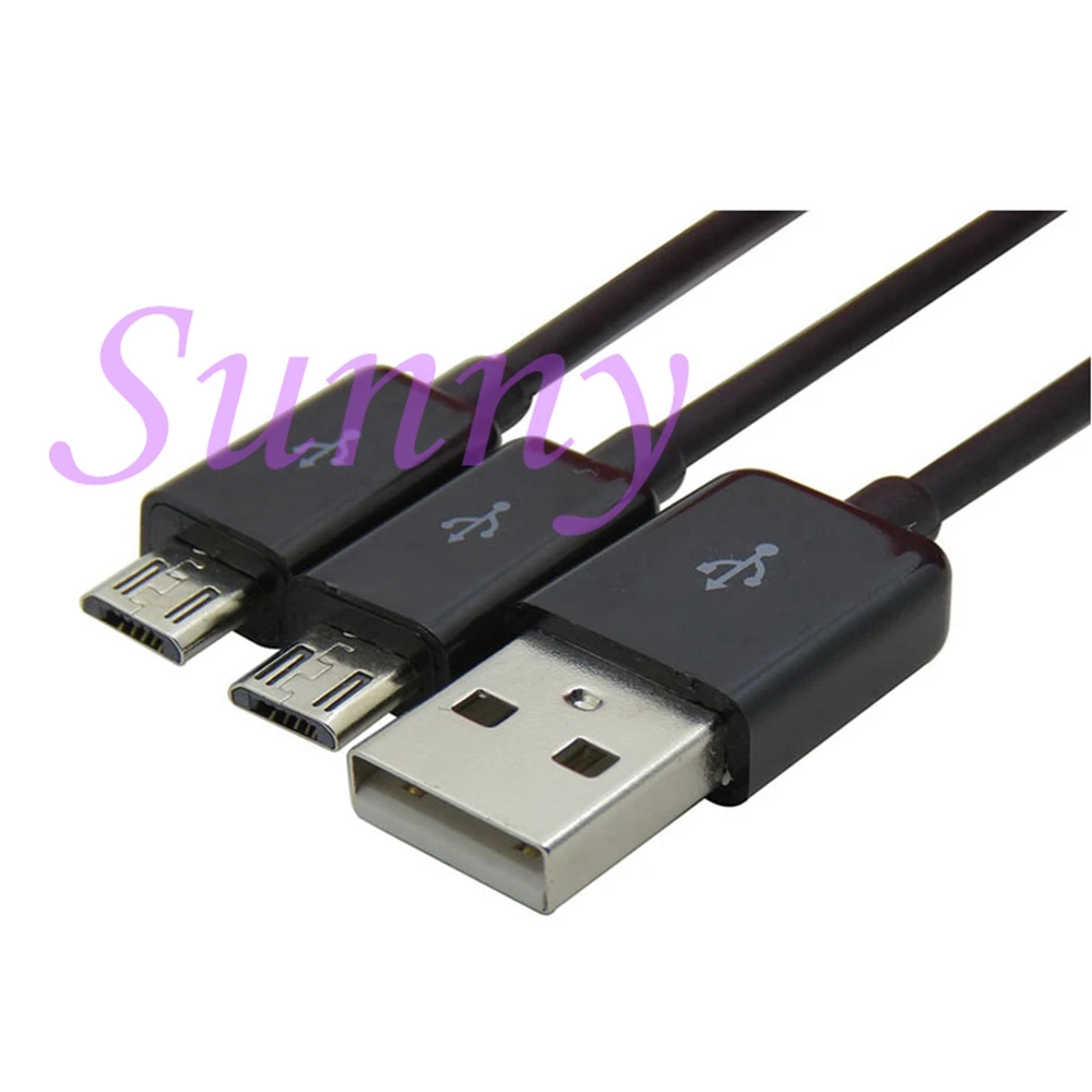 Разветвитель USB папа на 2 Micro зарядный кабель от 1 до двойной разветвитель кабель|usb