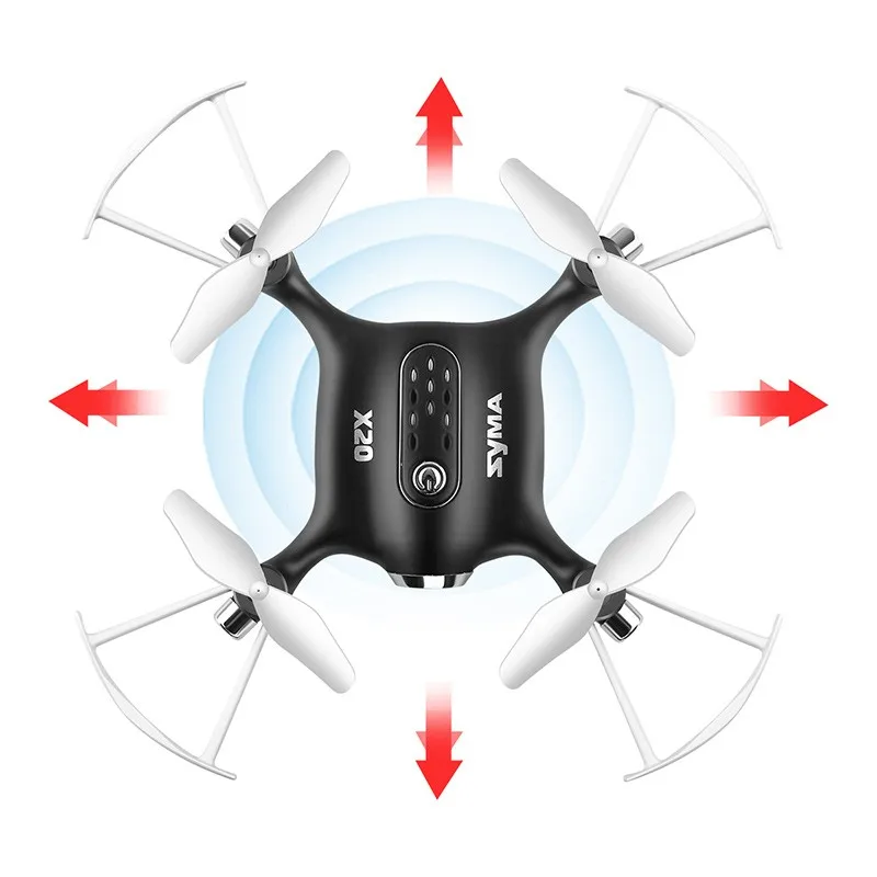 Дрон Syma X20 X20S с одноручным контроллером Радиоуправляемый Квадрокоптер вертолет 6