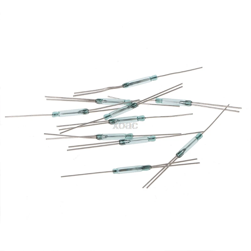 10 шт. 2.5X14mm 4 Вт 3-контактный стеклянный геркон реле магнитные переключатели N/O N/C SPDT