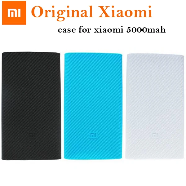 2017 Оригинальный внешний аккумулятор Xiaomi Mi 5000 мАч Защитные Чехлы силиконовый