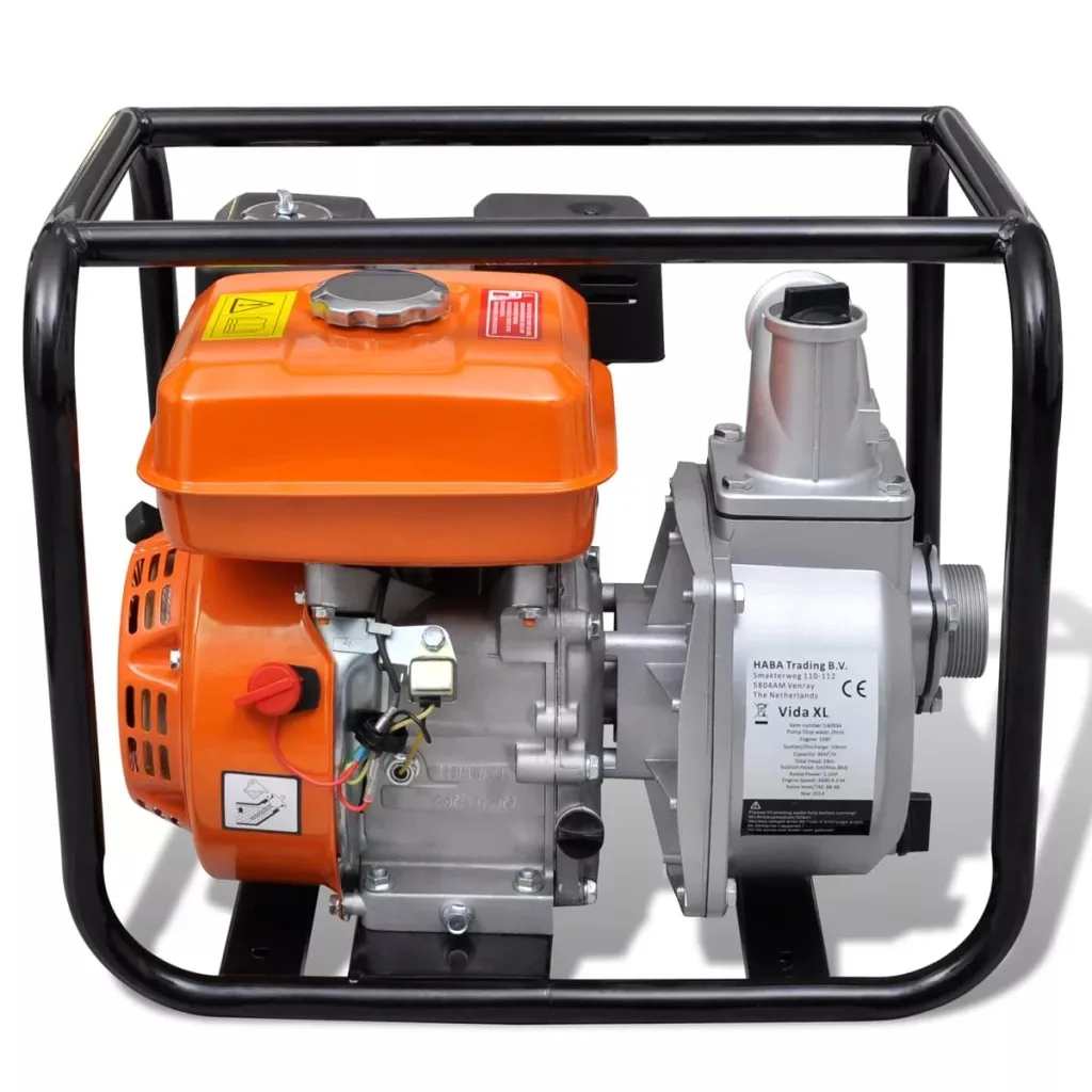VidaXL двигатель водяного насоса бензин 50 мм Подключение 5 hp сплошной стальной