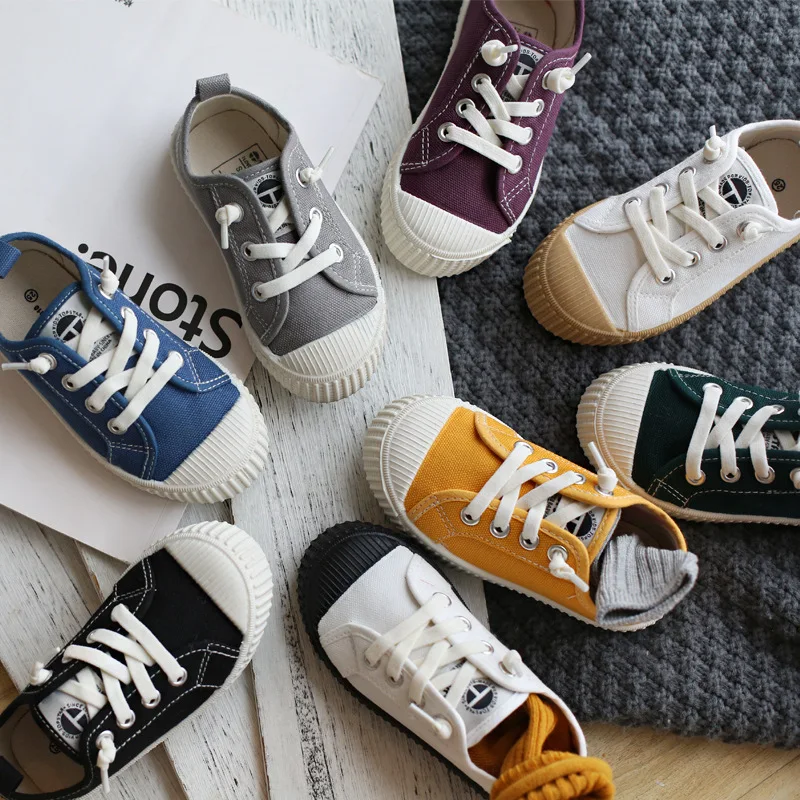 Холщовые дышащие кроссовки для мальчиков и девочек детская брендовая обувь из