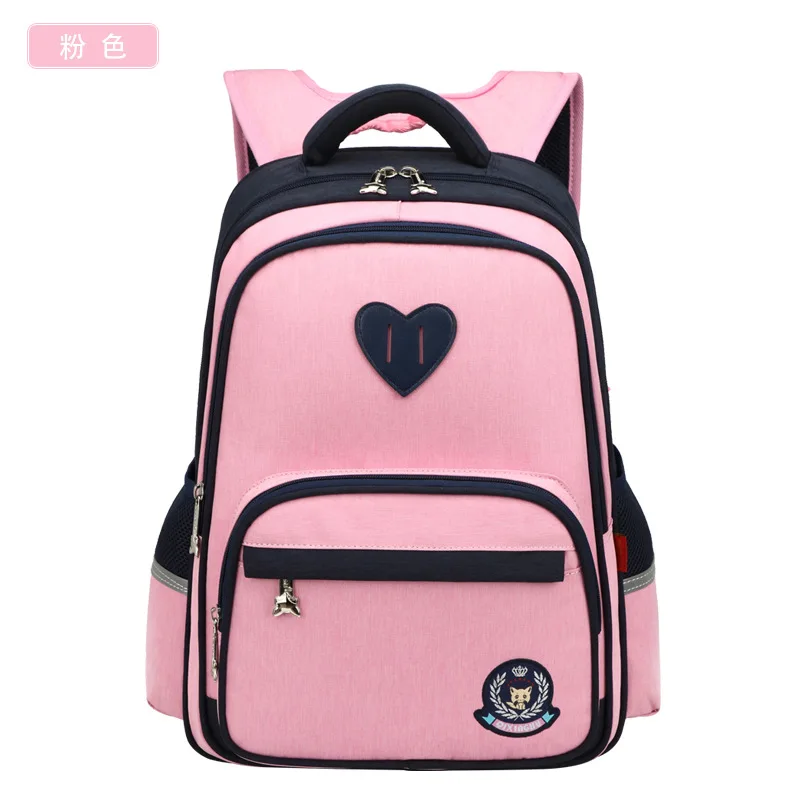 Розовый Mochila hombre ортопедический модный детский школьный рюкзак сумка для девочки водонепроницаемый рюкзак Детская школьная сумка sac a dos femme - Цвет: Розовый