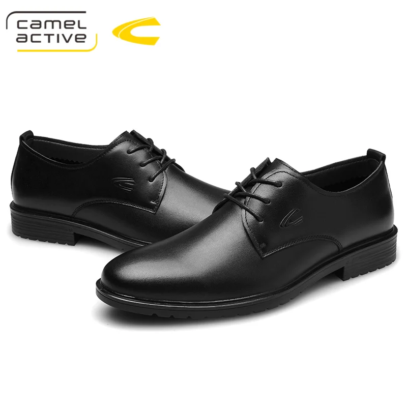 Camel Active/Новые весенние модные мужские деловые туфли-оксфорды из натуральной кожи