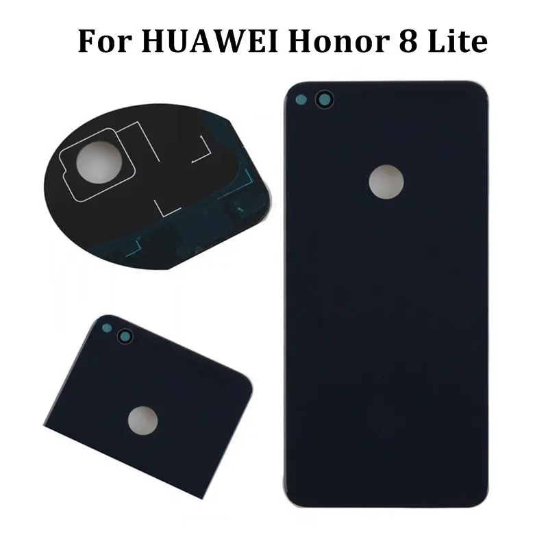 Стекло задняя крышка корпуса для HUAWEI Honor 8 Lite замена задней двери жесткий чехол