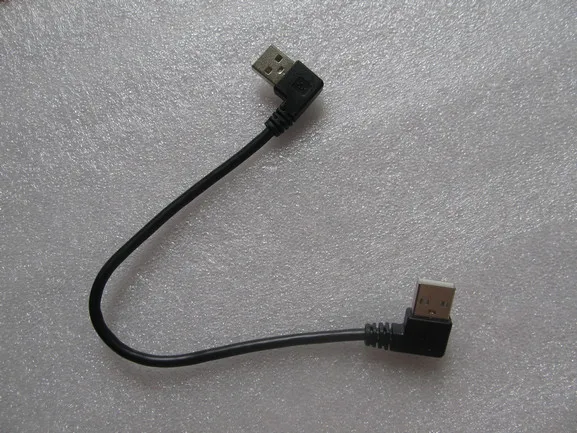 3 шт. короткий USB 2 0 A мужской двойной конец 90 левый угол шнур к удлинитель