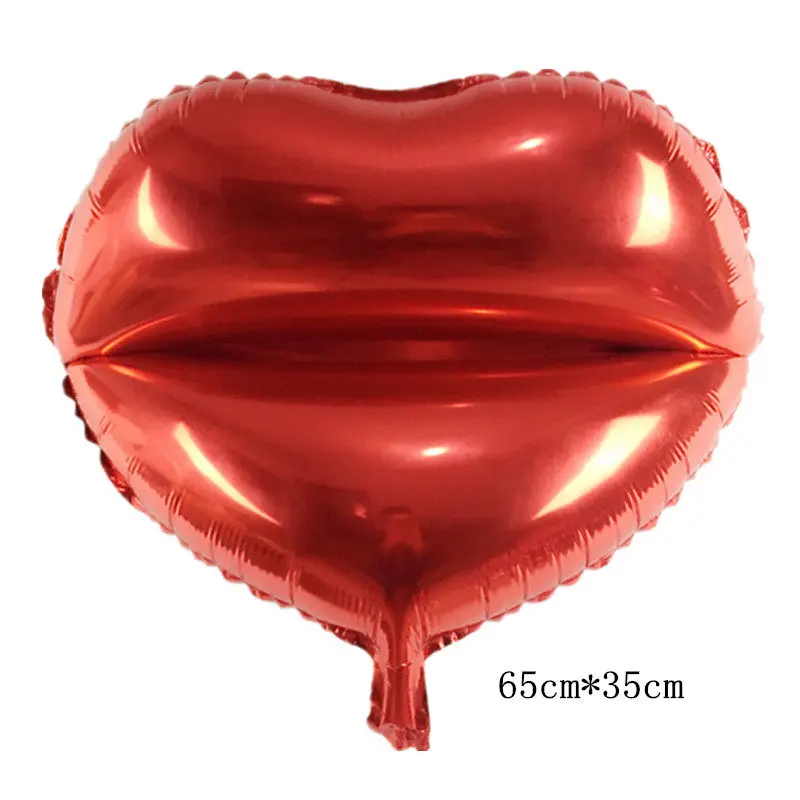 red TSZWJ Новые Стикеры-губы me love алюминиевый Свадебный шар сцена свадебная комната выставка декораций воздушный шар высокого качества - Цвет: red