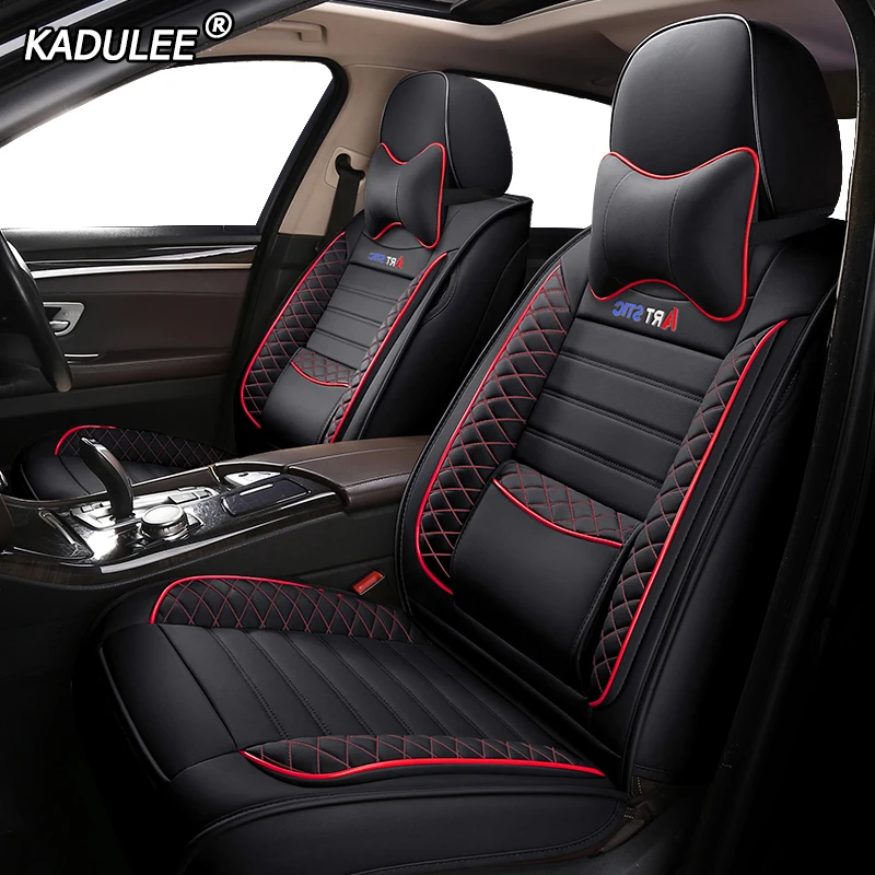 KADULEE кожаный чехол автокресла для opel astra j k j g знаки vectra b meriva vectra c mokka zafira авто аксессуары обложки