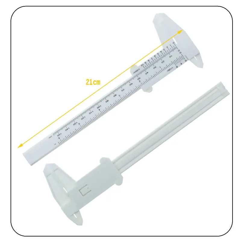 

Double Scale Sliding Gauge Eyebrow Ruler Tattoo Permanent Makeup Eyebrow Tattoo Measuring Ruler Caliper Measure Tools 1pcs