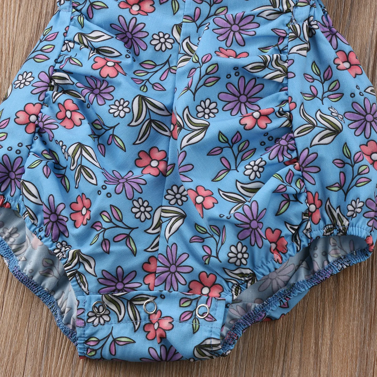 Боди детское с цветочным принтом без рукавов | Мать и ребенок