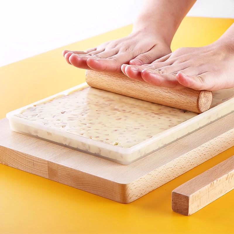 6 шт. DIY Форма для нуги силиконовая форма не Противоскользящий коврик деревянный