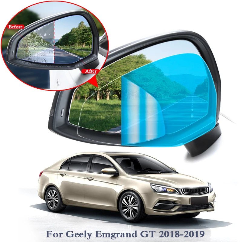 

2pcs Car Waterproof Anti Fog Film Rearview Mirror Protective Film Sticker Window Clear Sticker For Geely Emgrand GT GC9 Atlas
