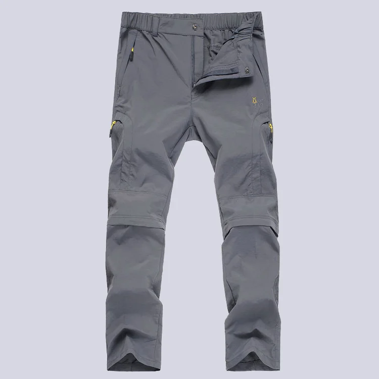 Men Grey Aufdiazy для женщин и мужчин быстросохнущие съемные дышащие походные брюки для мужчин и женщин брюки для походов и альпинизма шорты JM043 - Color: Men Grey