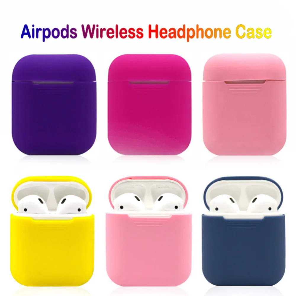 Мягкий силиконовый чехол для Apple Airpods противоударный гарнитура AirPods ультратонкий