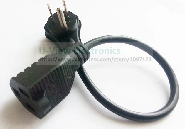 США/Американский 3 контактный короткий плоский шнур питания nema 5 15P штекер для 15R