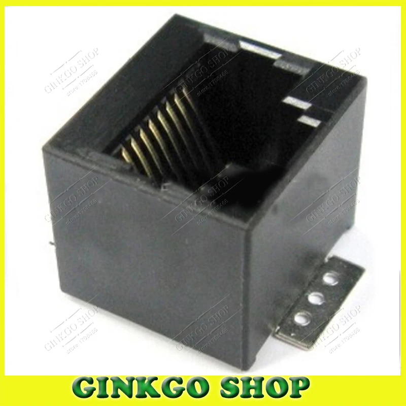 100 шт./лот RJ45 порт LAN интерфейс Jack интернет разъем SMT вертикальный 180