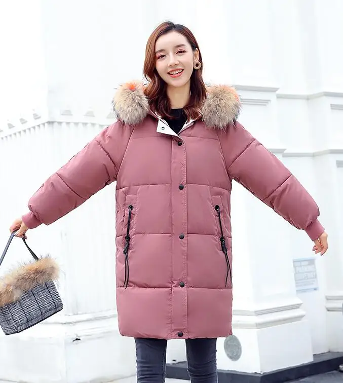 

New autumn and winter clothing loose and thick down jacket jacket