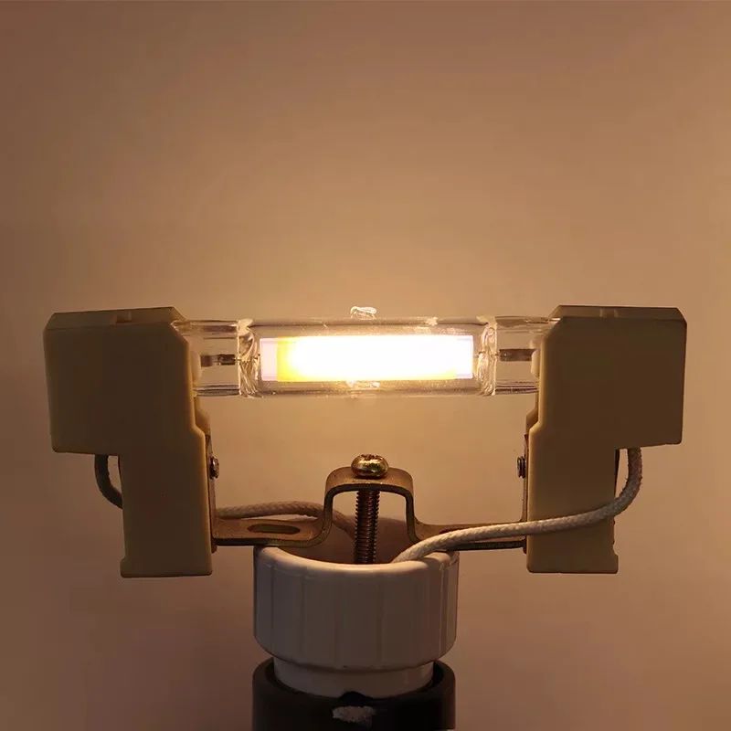 

10pcs Dimmable led R7S light 78mm 110v 5W glass COB led RX7S bulb J78 led tube light cold white halogen lamp 110v 230v