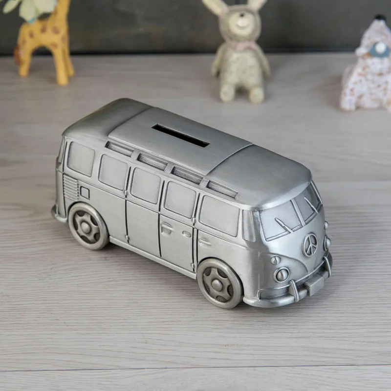 Креативный и изысканный фургон бак для хранения денег Классический автобус