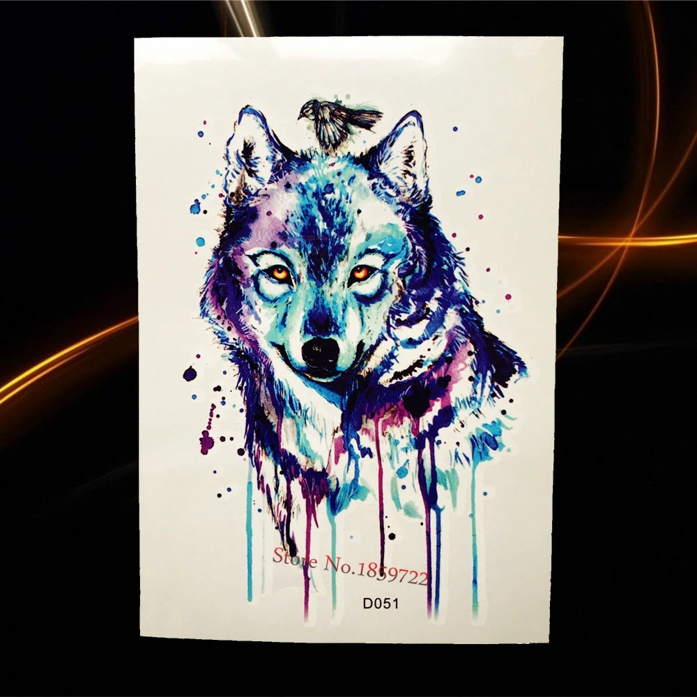 Красивый Феникс Павлин Временные татуировки стикер для женский боди арт