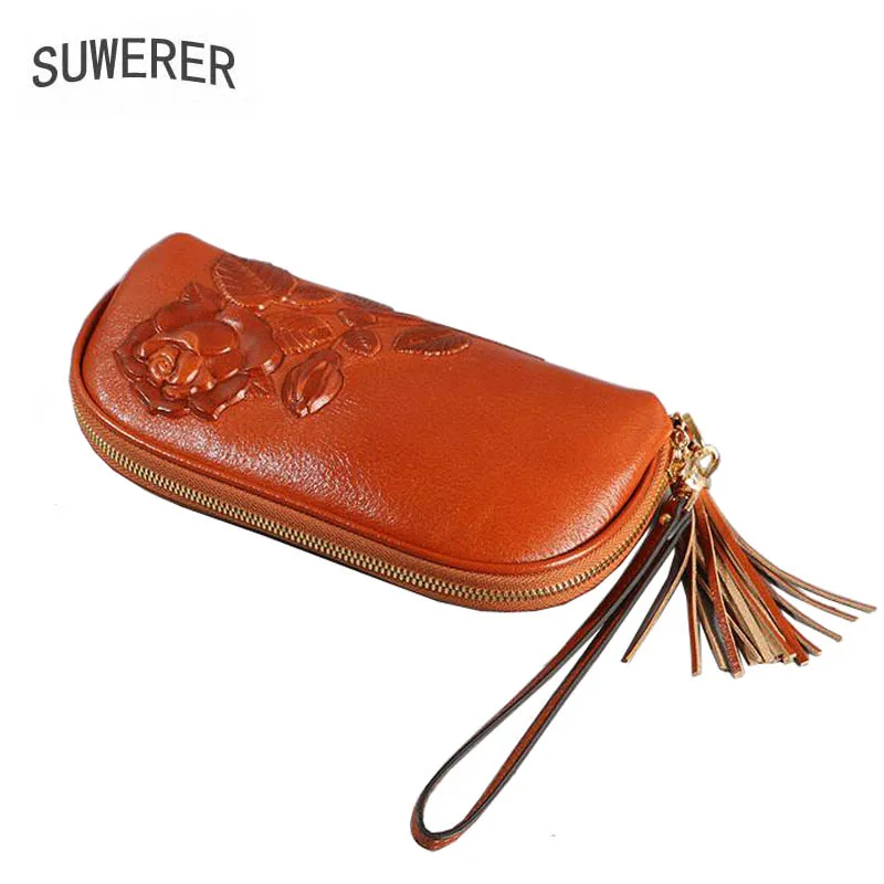 

Women bag brand 2020 new women genuine leather bags Fashion luxury rose embossed Flowers clutch bag women leather handbags