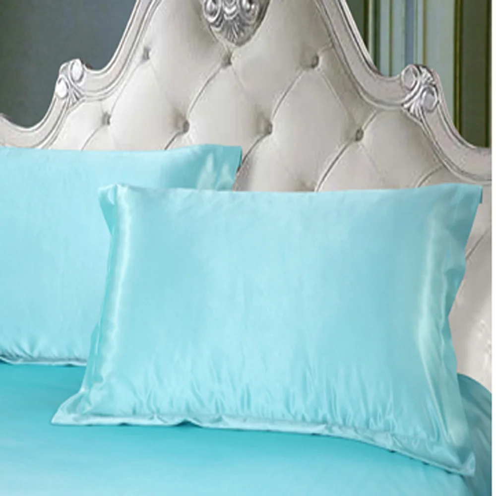 

3 Pcs Wihte Brown Soft Skin SATIN SILK Bed sheet Bedding Set Bedclothes Bed Linen Home Textile,Sabanas Pillowcase Ropa De Cama