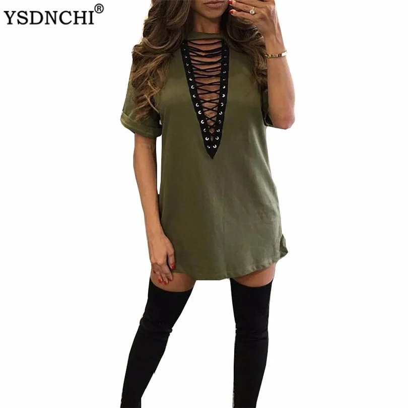 Сексуальное платье YSDNCHI на шнуровке облегающее женское для ночного клуба с