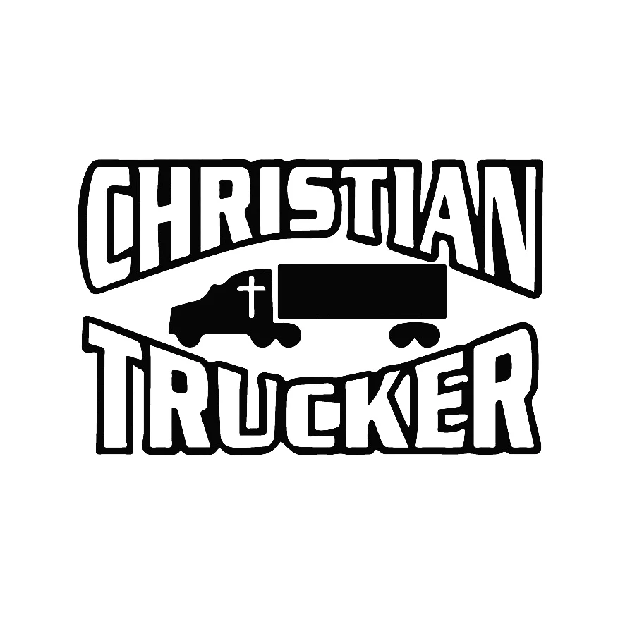 Christian Trucker автомобильные наклейки на кузов наклейка окно или дверь забавные