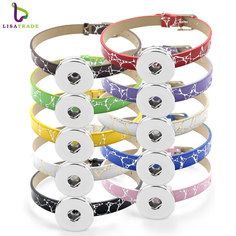 

8MM PU Leather Wristband Bracelets "Can Choose the Color"(10 piece/lot) DIY Accessory Fit Slide Letter /Slide Charms LSNB04-1*10