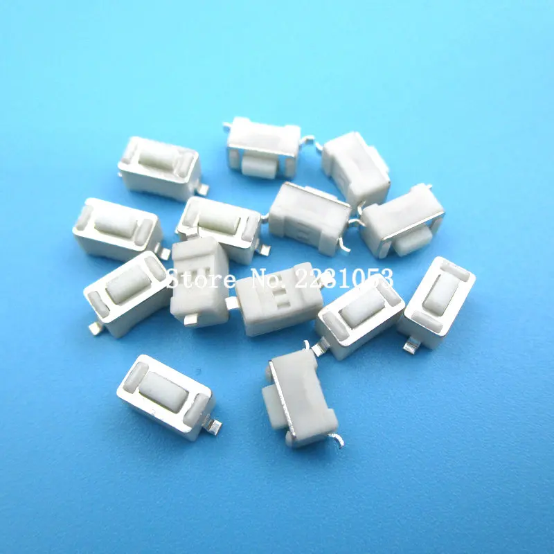 100 шт./лот 3*6*4 3 мм 2 контактный SMD тактный переключатель сенсорная микро кнопка 3x6x4 H